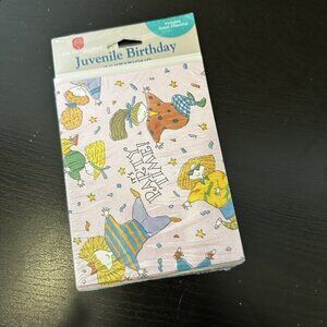 vintage 80s hallmark kids birthday party invitations new 8 Count Sealed